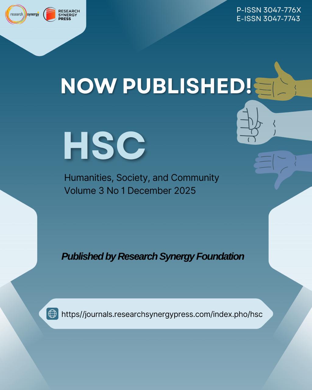 					View Vol. 3 No. 1 (2025): Humanities, Society, and Community
				